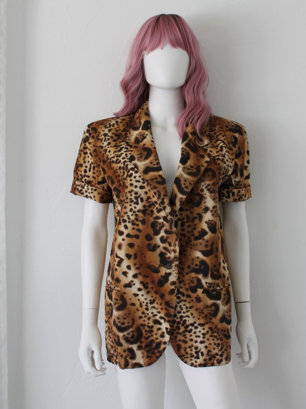 Vintage '80s Leopard Print Blazer by Panache, Animal Print Cheetah Jacket